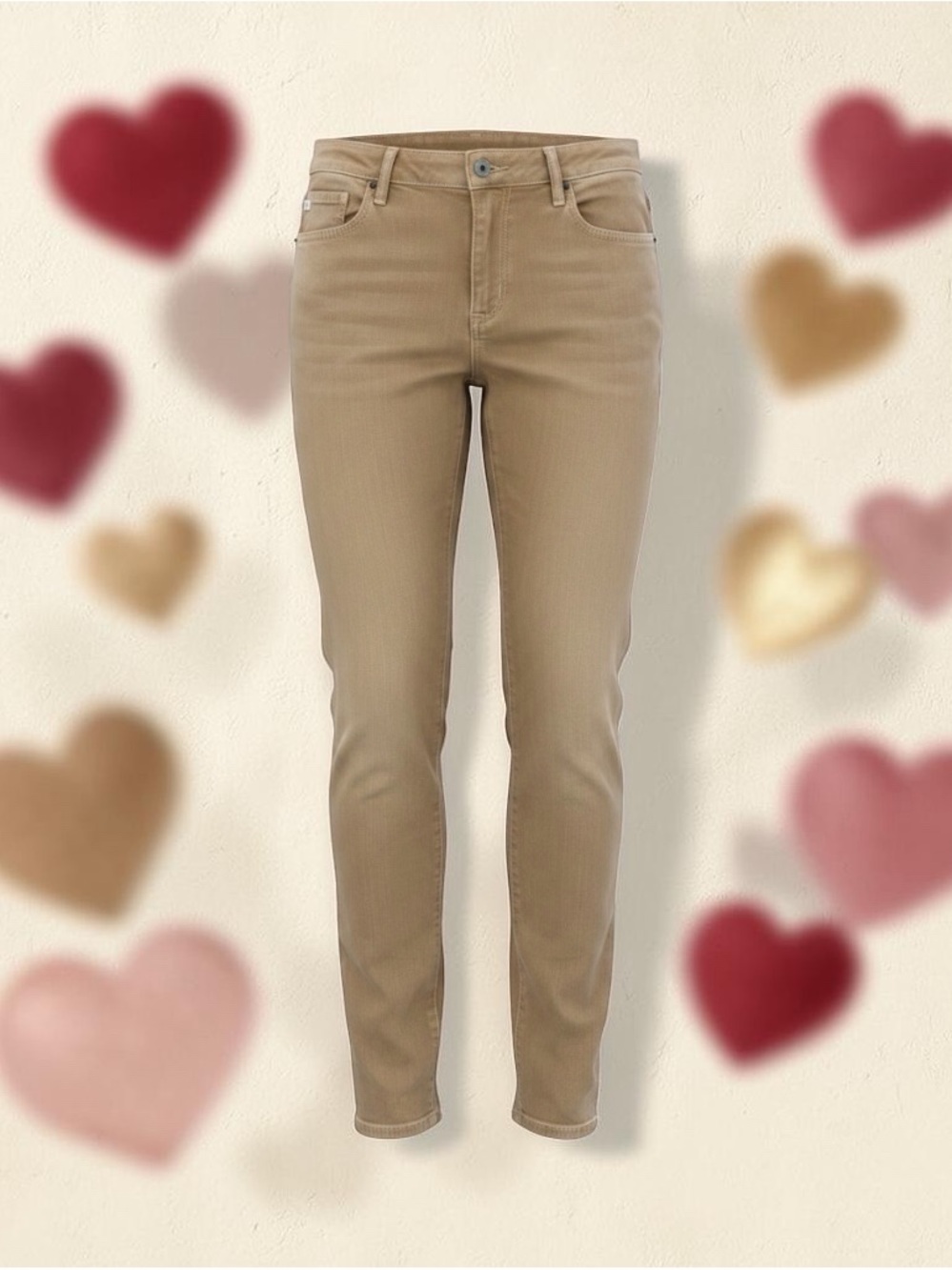 Women’s MK Straight Jeans in Camel Brown